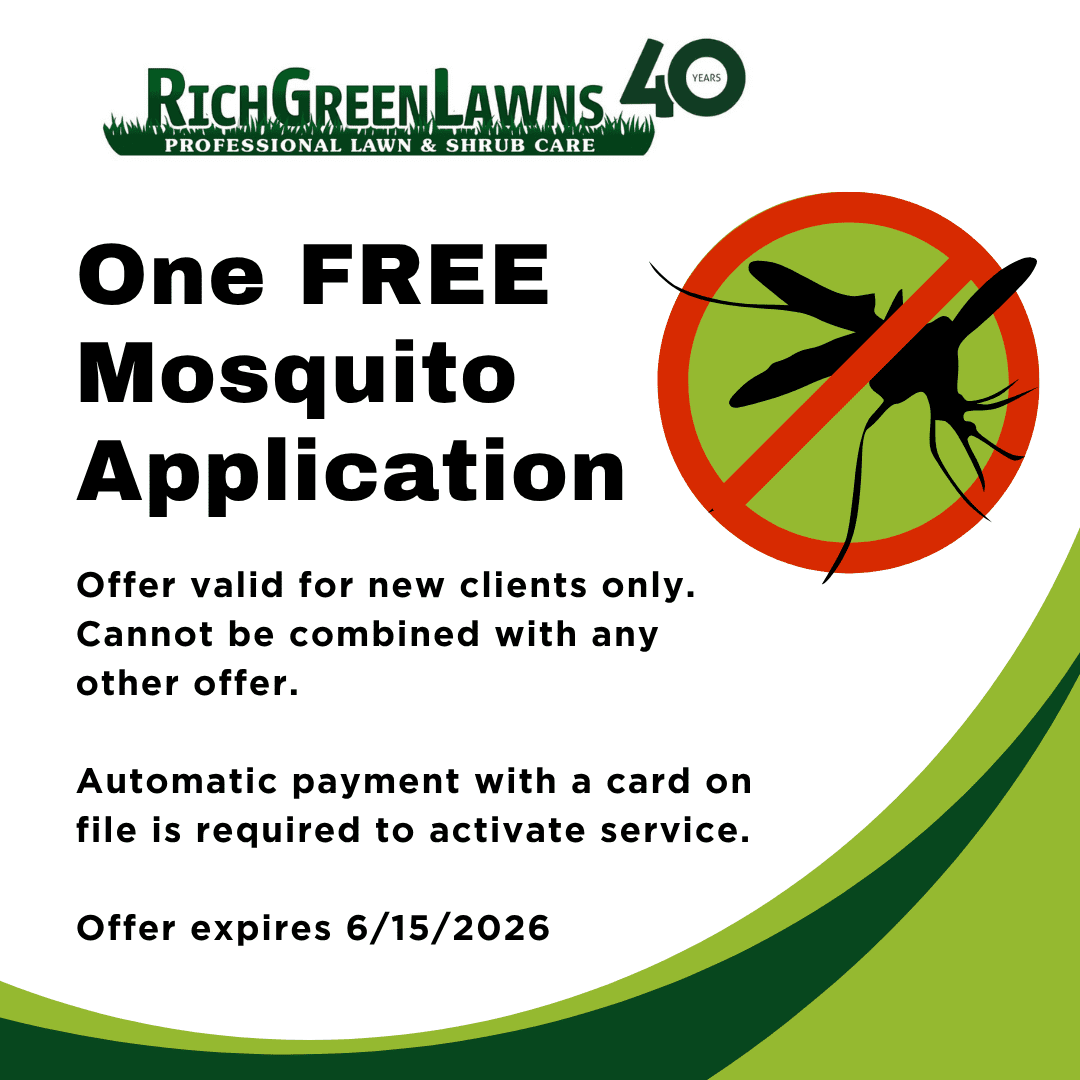 Rich Green Lawns One FREE Mosquito Application